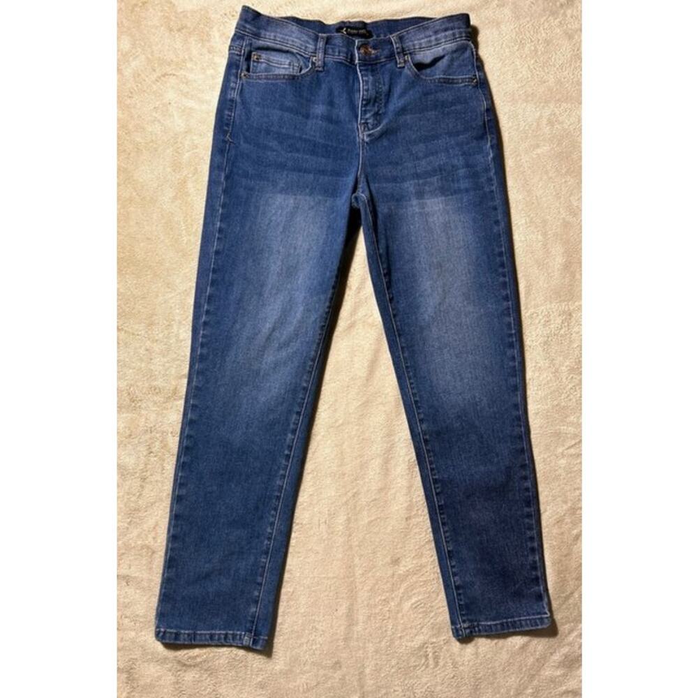 Nanette Lepore High Rise Ankle Slim Womens Jeans Size 4 Comfort Stretch Casual